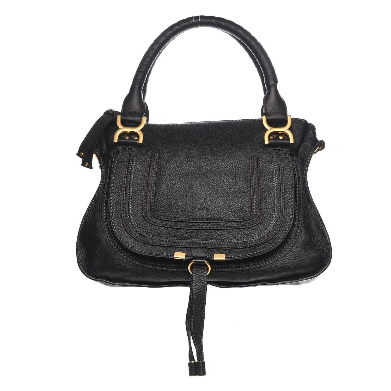 Chloe Calfskin Medium Marcie Satchel Black 1 of 9