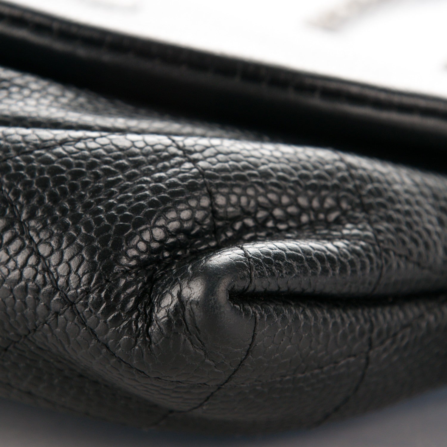 Chanel Caviar Half Moon Wallet On Chain WOC Black 9 of 9