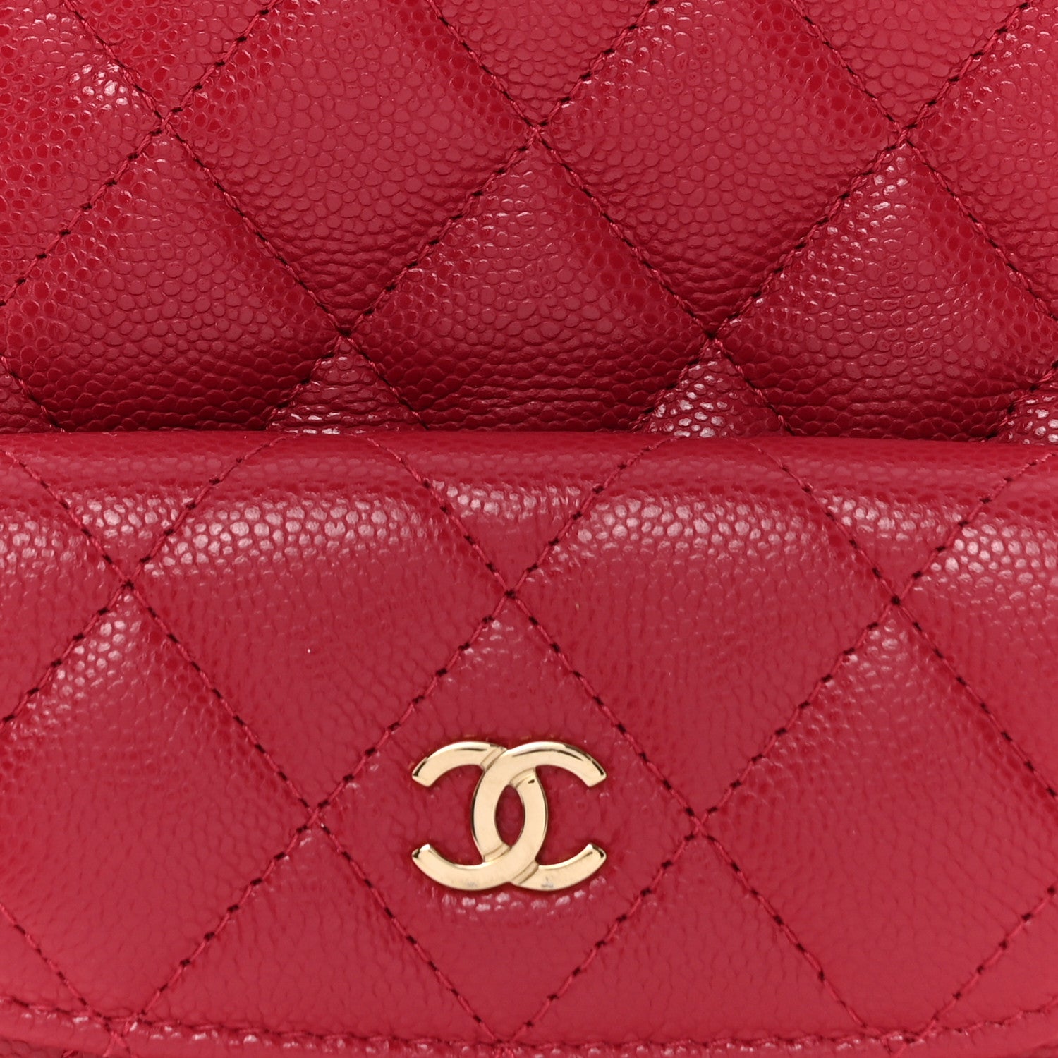 Chanel Caviar Quilted CC Mini Classic Backpack Dark Red 8 of 11