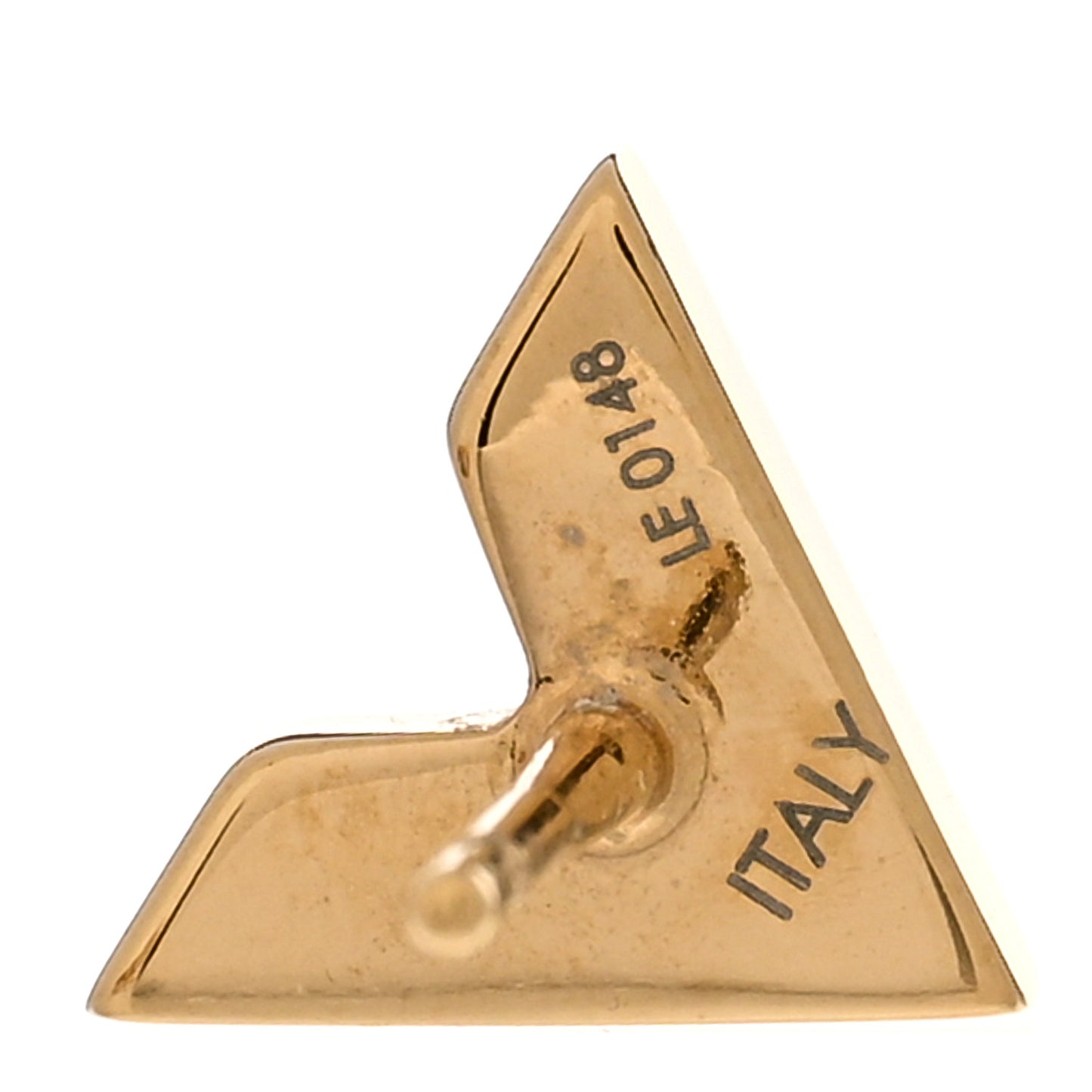 Brass Essential V Stud Earrings Gold