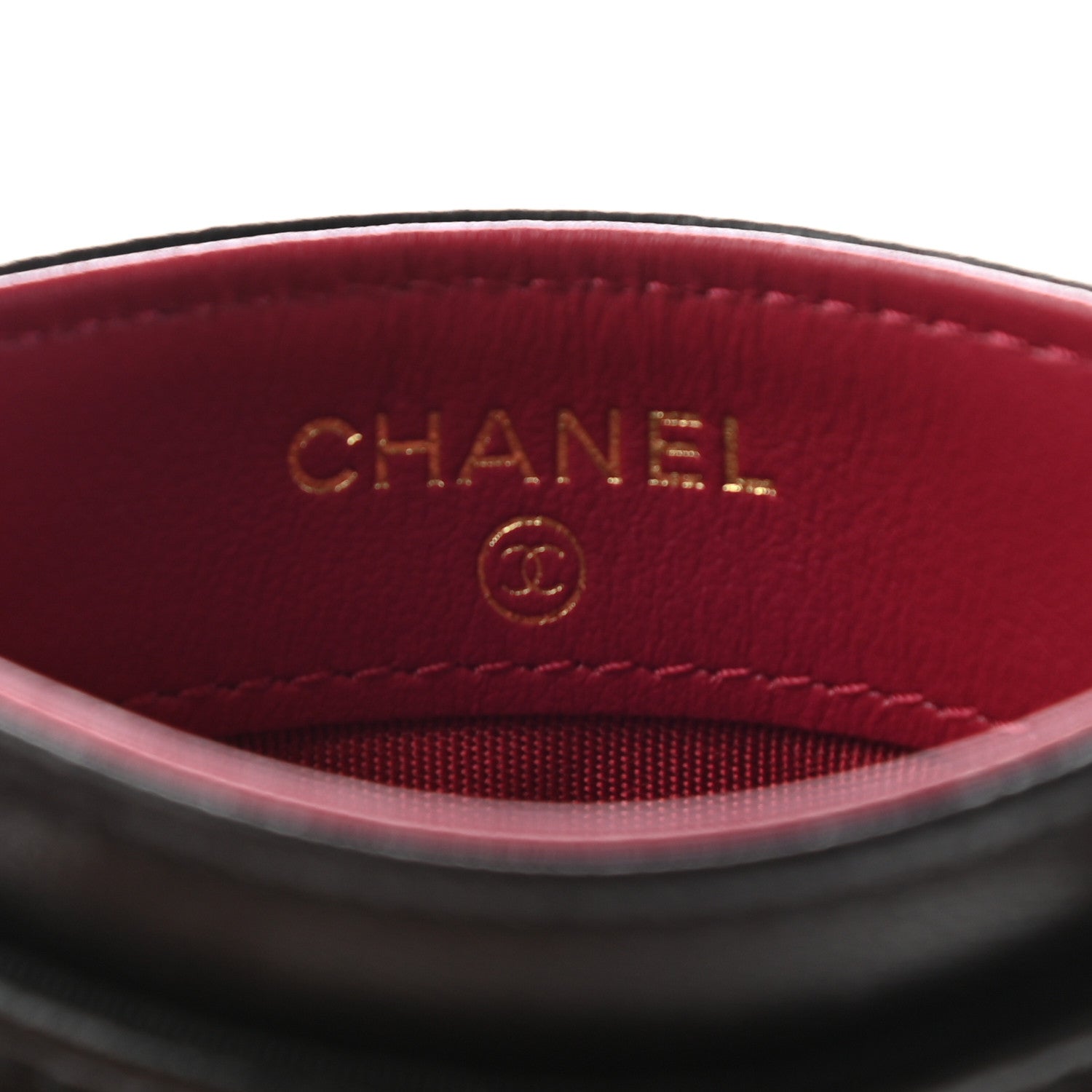 Chanel Shiny Goatskin Quilted Chanel 19 Card Holder Black 6 of 8
