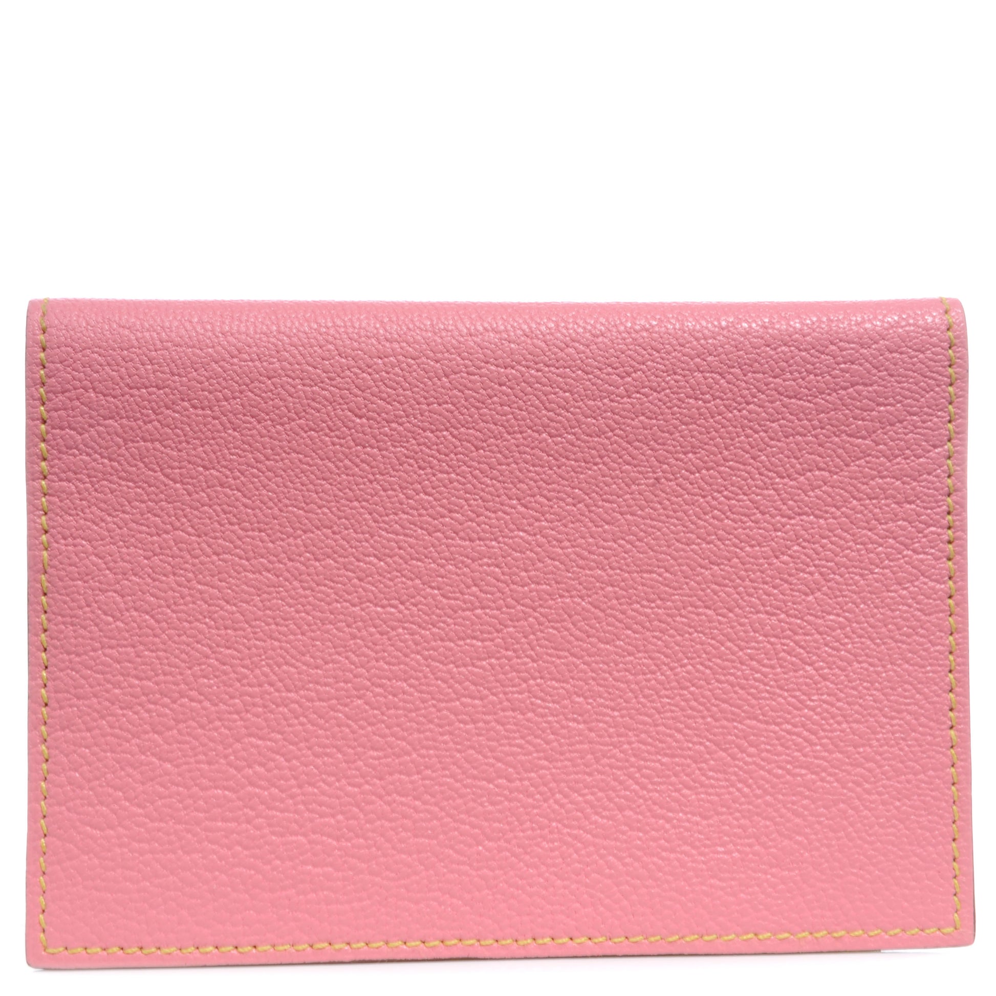 Hermes Chevre Mysore Agenda GM Cover Rose Confetti Soufre 1 of 8