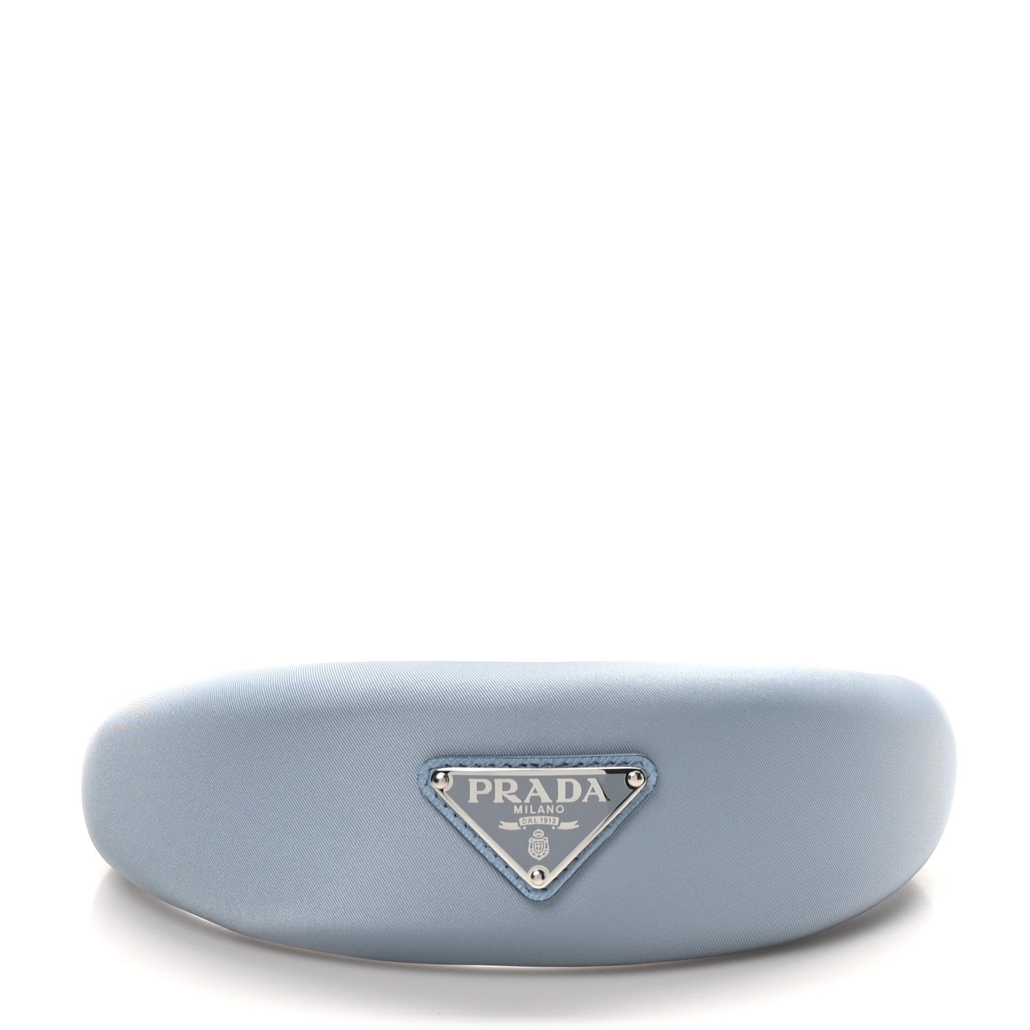 Prada Re-Nylon Triangle Logo Headband Fiordaliso 3 of 5