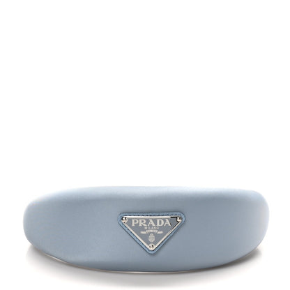 Prada Re-Nylon Triangle Logo Headband Fiordaliso 3 of 5