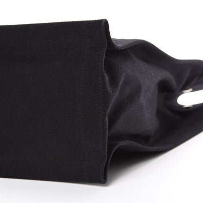 Saint Laurent Linen Calfskin Rive Gauche Tote Black 9 of 11