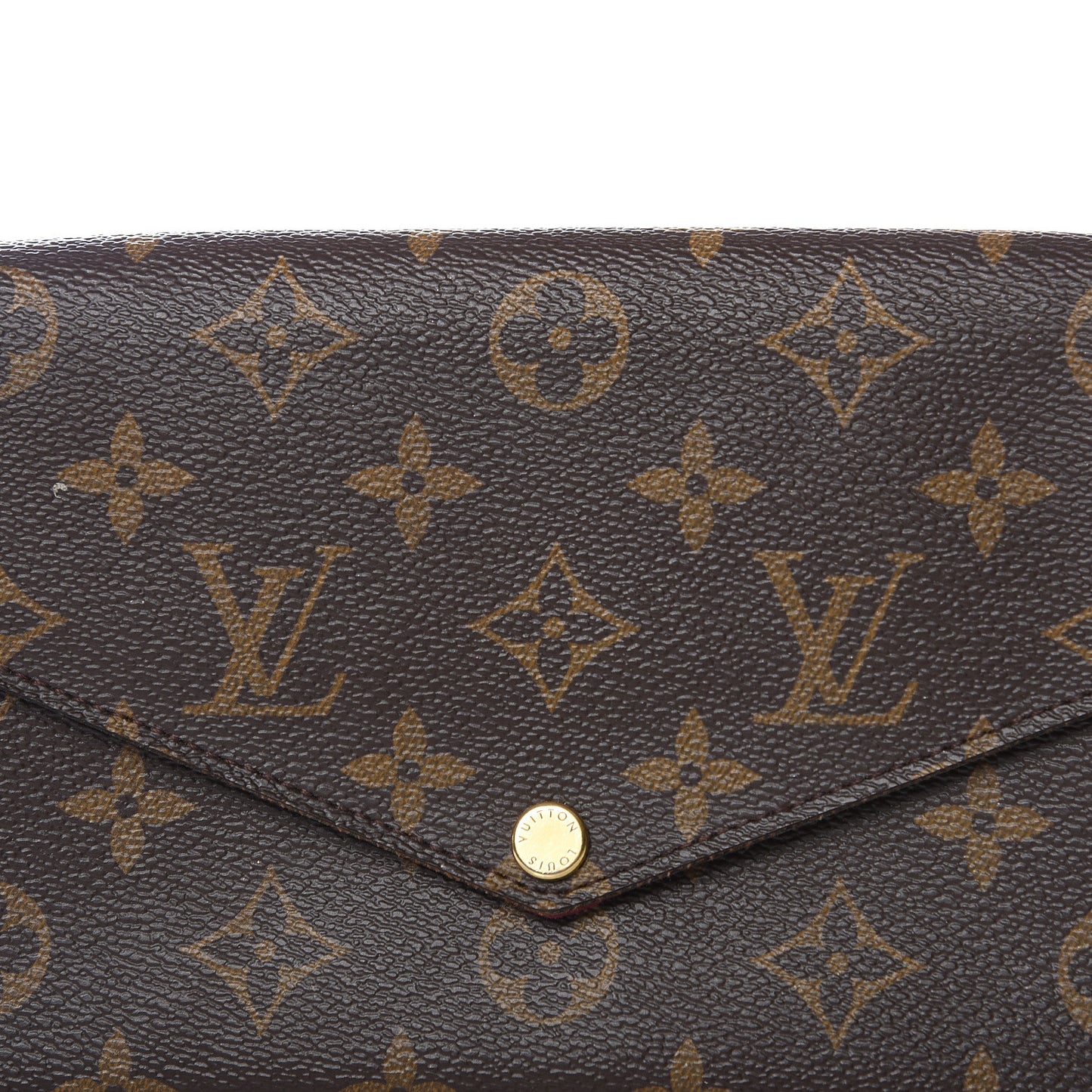 Monogram Pochette Felicie Chain Wallet Fuchsia