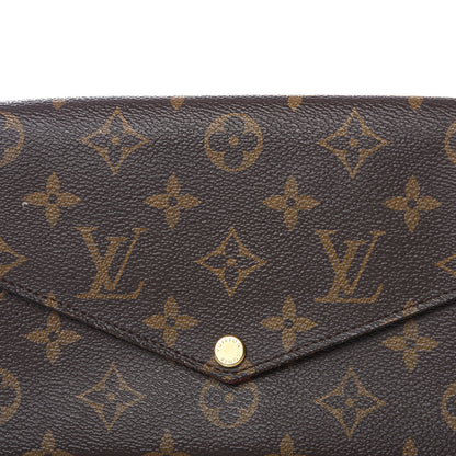Louis Vuitton Monogram Pochette Felicie Chain Wallet Fuchsia 10 of 10
