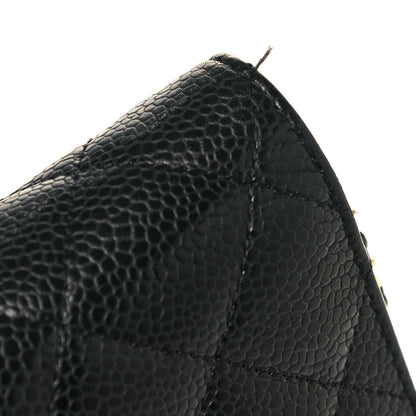 Chanel Caviar Quilted Wallet On Chain WOC Black 15 of 16
