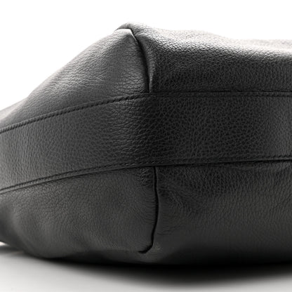 Gucci Grained Calfskin Bamboo Bar Hobo Black 9 of 11