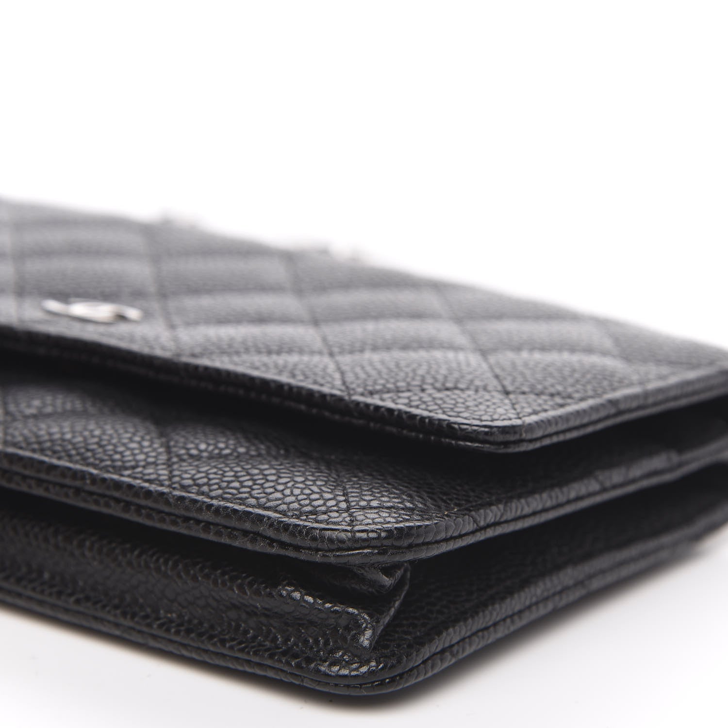 Chanel Caviar Quilted Wallet On Chain WOC Black 10 of 11
