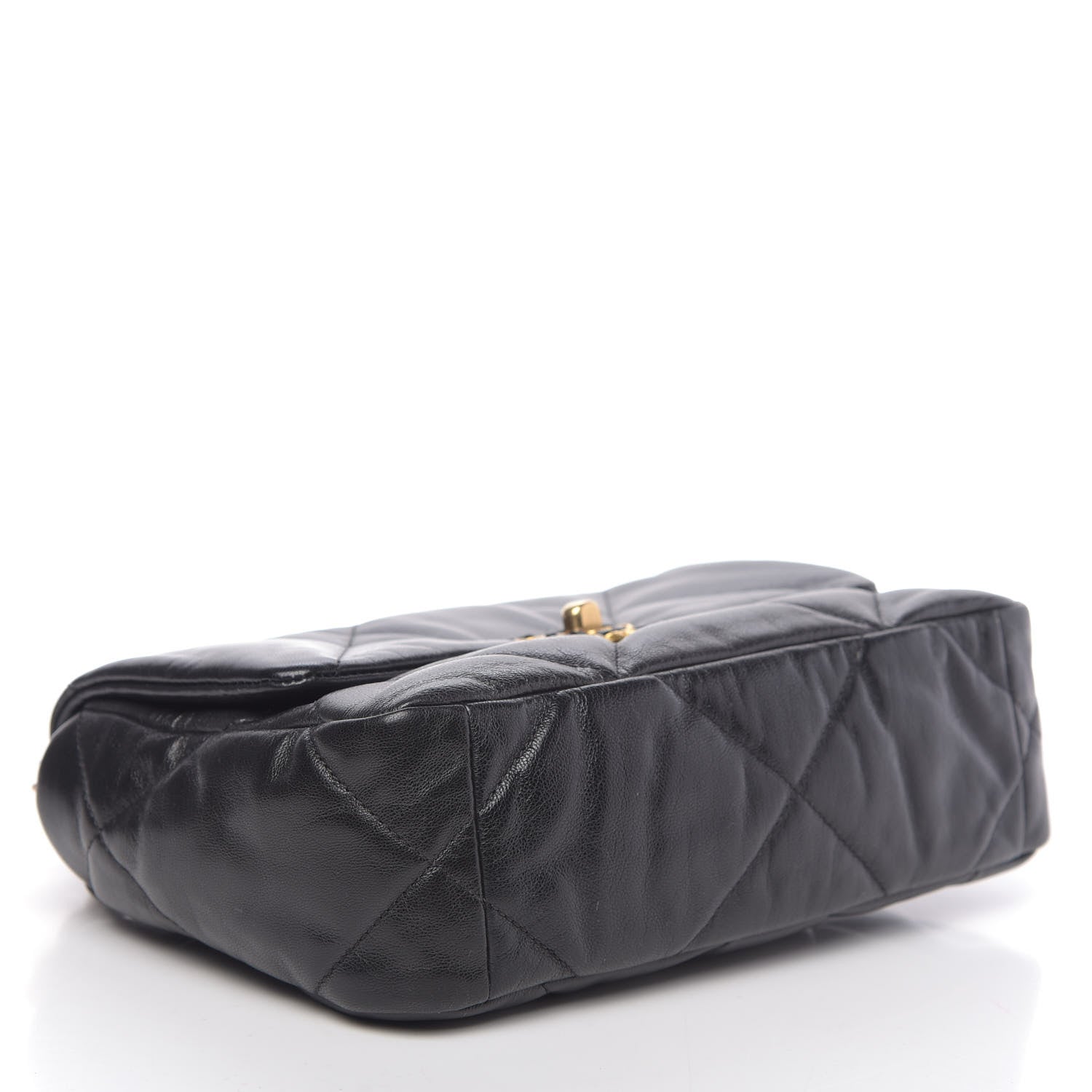 Chanel Goatskin Quilted Medium 19 Flap Black 4 of 10