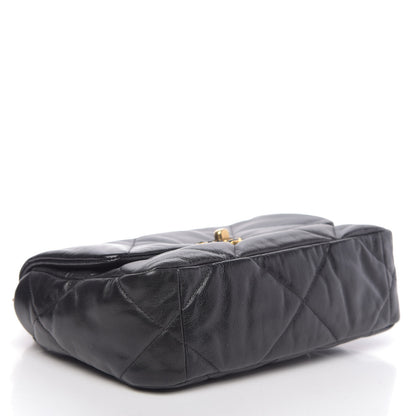 Chanel Goatskin Quilted Medium 19 Flap Black 4 of 10