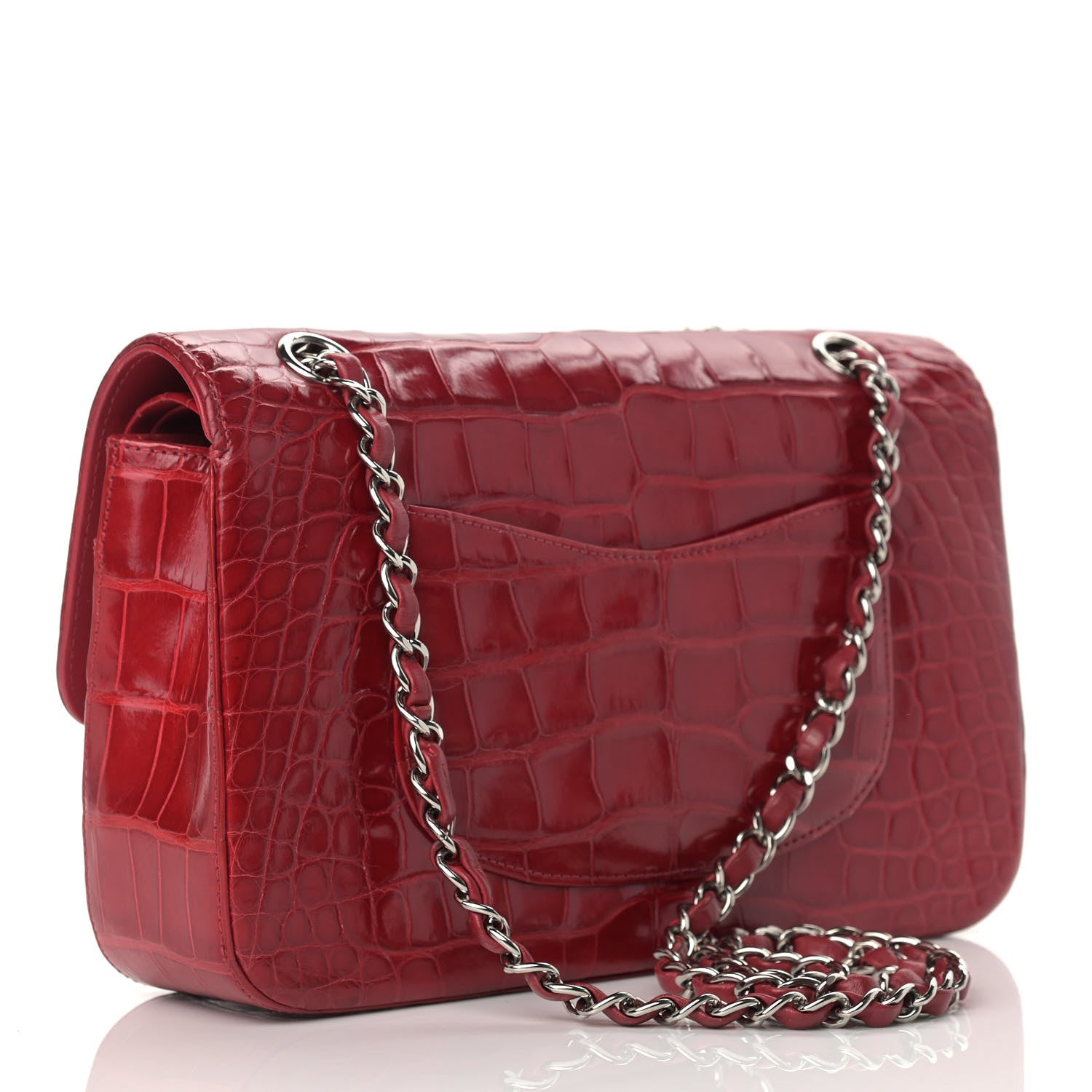 Chanel Alligator Medium Double Flap Red 2 of 13