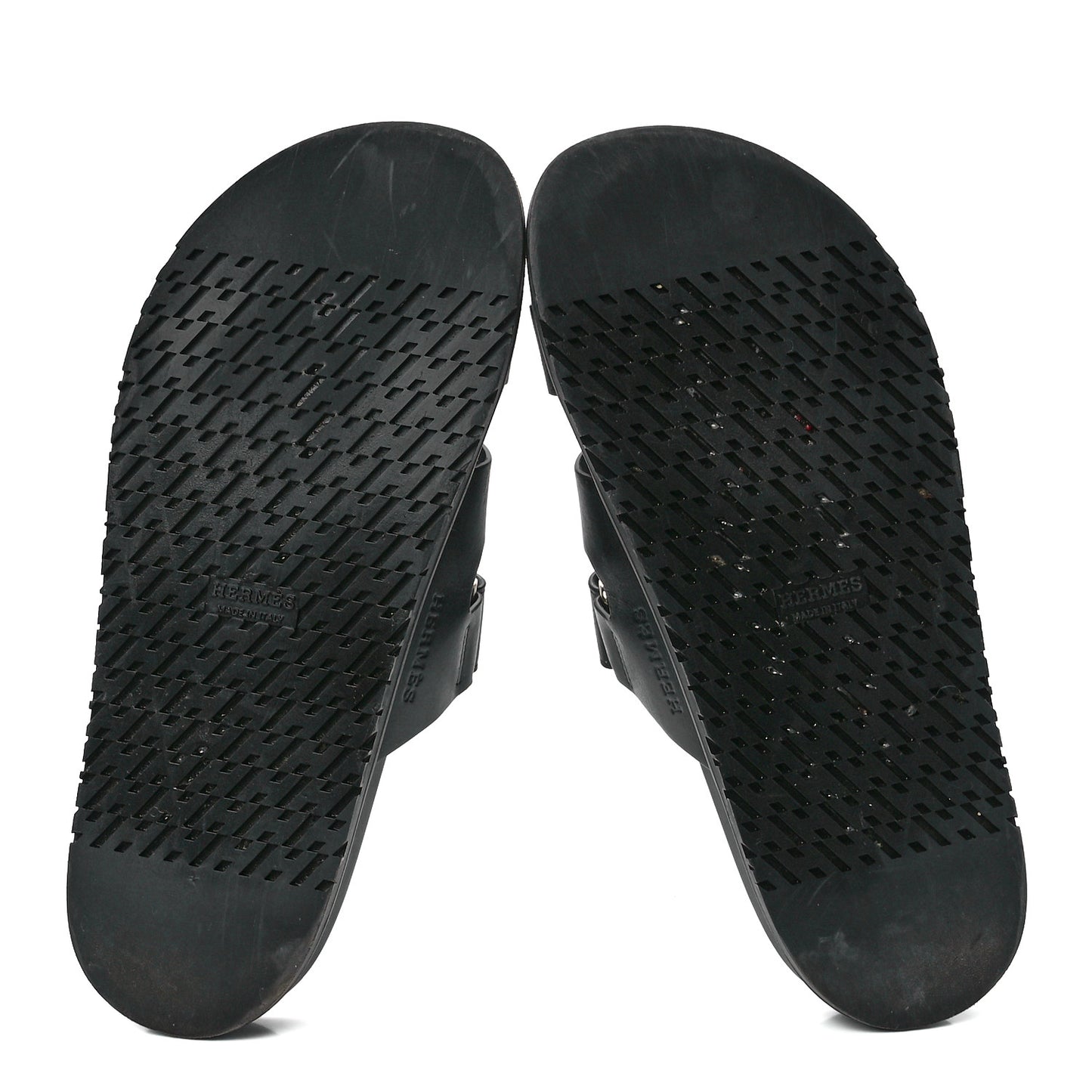 Calfskin Womens Chypre Sandals 40.5 Black
