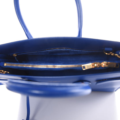 Saint Laurent Calfskin Small Sac De Jour Blue Majorelle 5 of 8