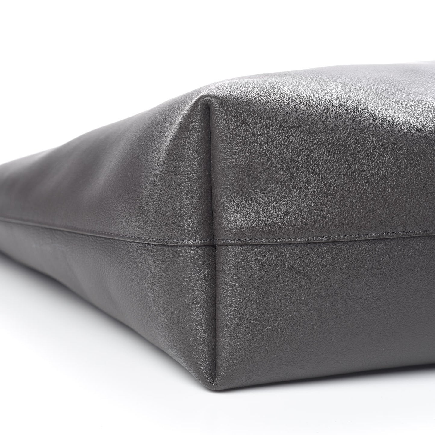 Calfskin Large Shopping Tote Dark Grey