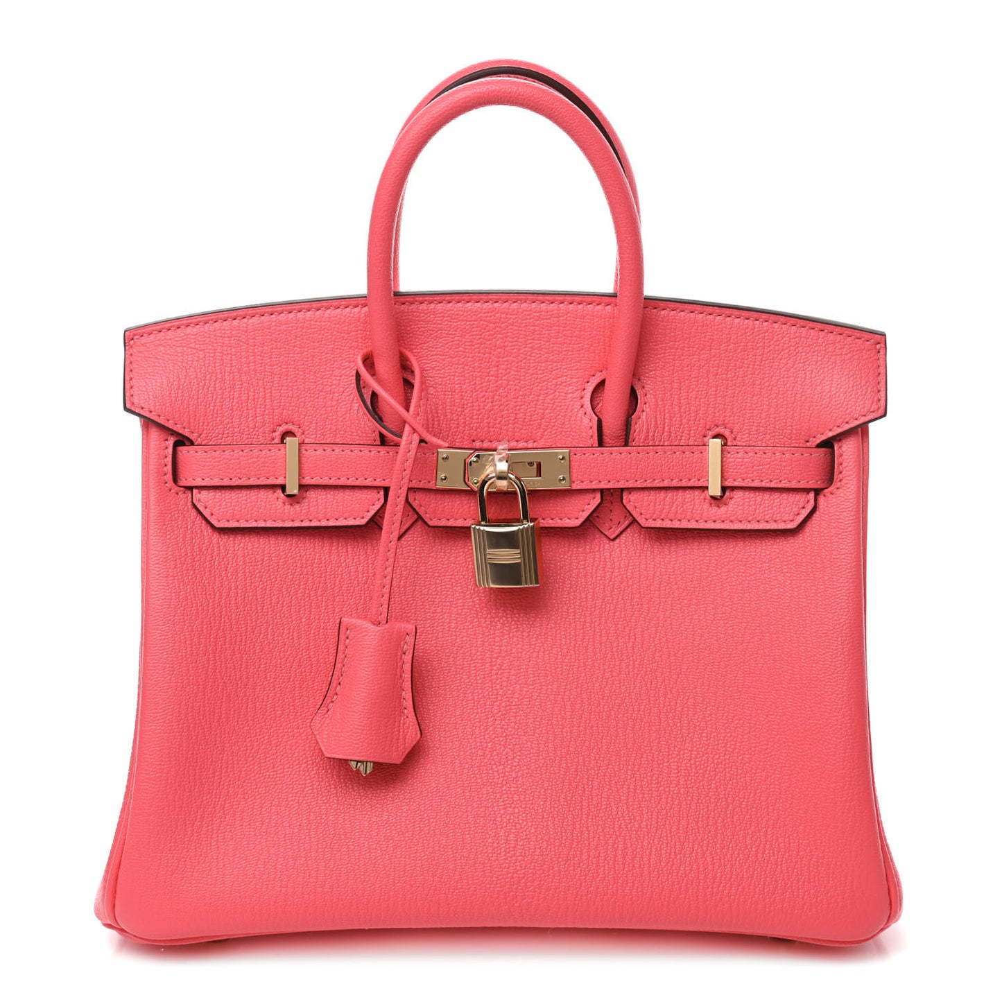 Chevre Mysore Horseshoe Birkin 25 Rose Azalee Lime