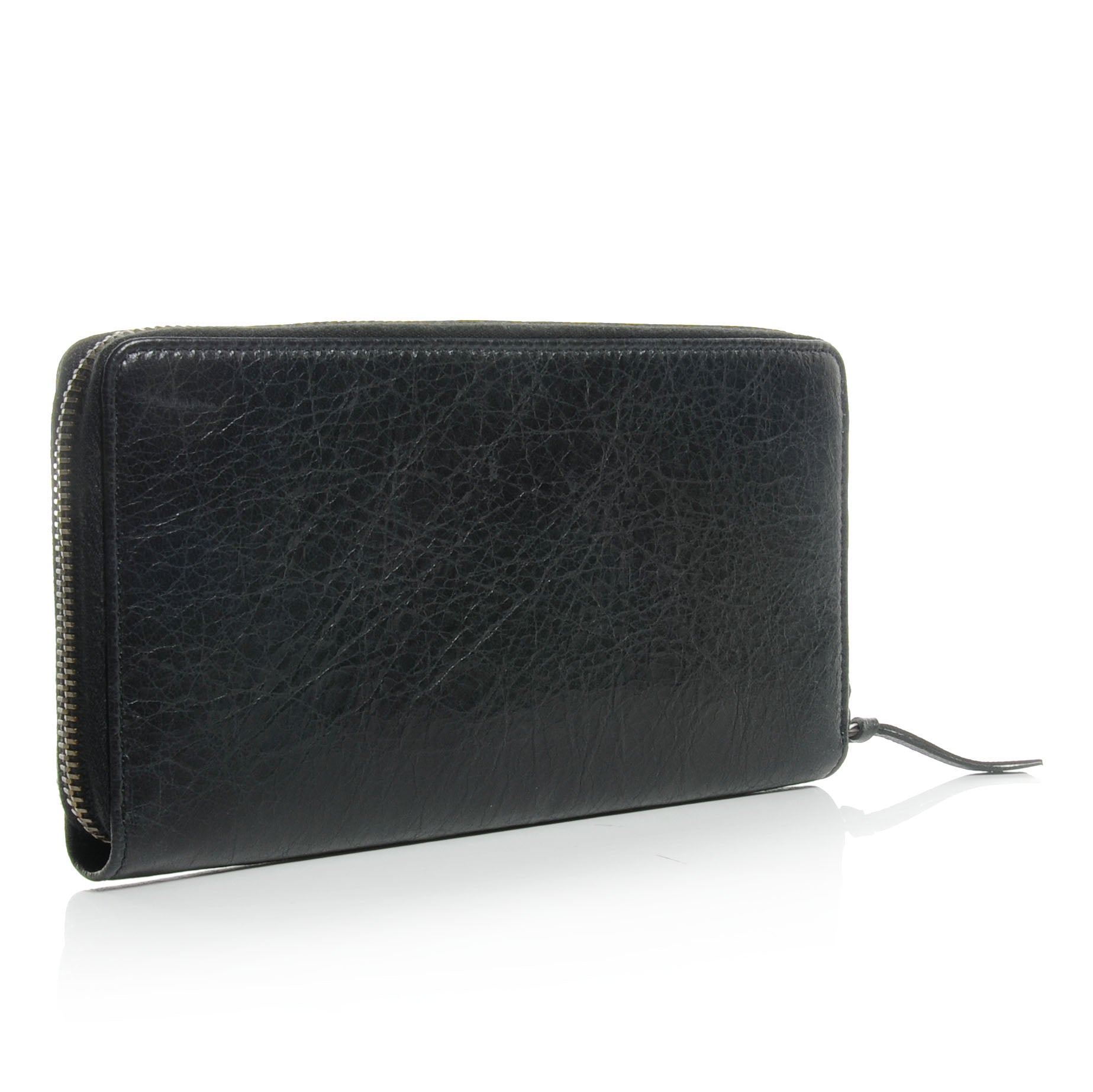 Balenciaga Arena Classic Hardware Continental Zip Around Wallet Black 3 of 7