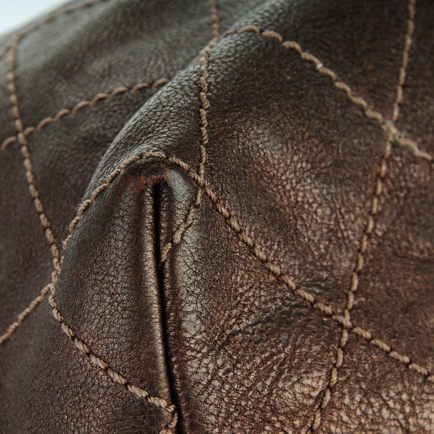 Metallic Calfskin Baby Coco Cabas Bronze