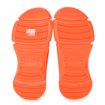 Balenciaga Rubber Womens Mold Slide Sandals 40 Fluo Orange 5 of 7