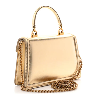 Dolce & Gabbana Metallic Nappa Small Devotion Envelope Top Handle Bag  Gold 3 of 10