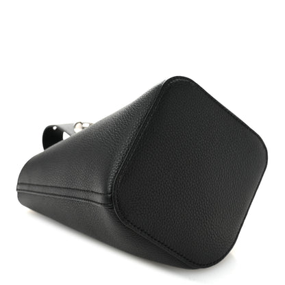 Loewe Soft Grained Calfskin Mini Pebble Bucket Bag Black 4 of 10