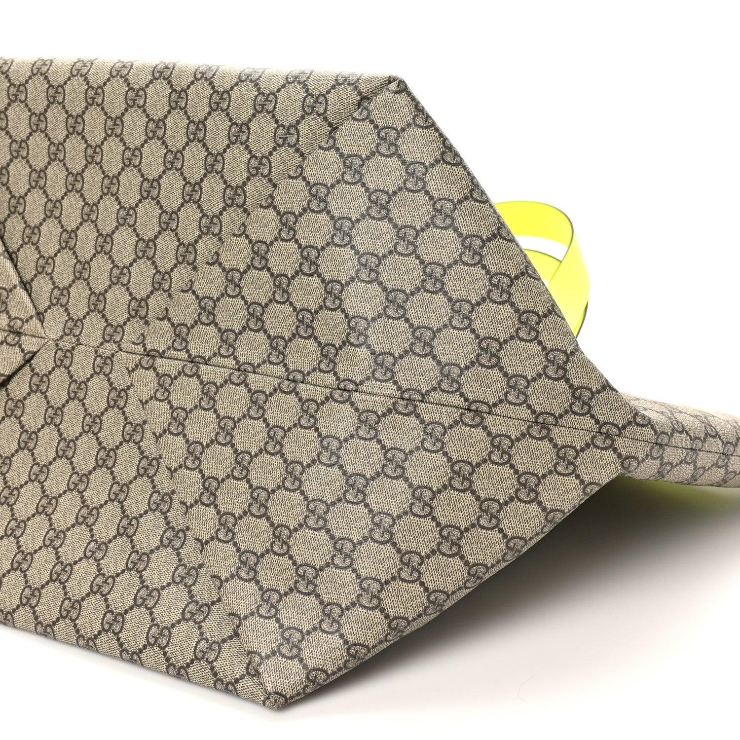 Gucci GG Supreme Monogram Totissima Shopping Tote Ebony Beige Yellow 10 of 10