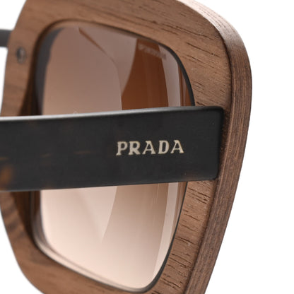 Prada Wooden Malabar Sunglasses SPR30R Canaletto Tortoise 5 of 10