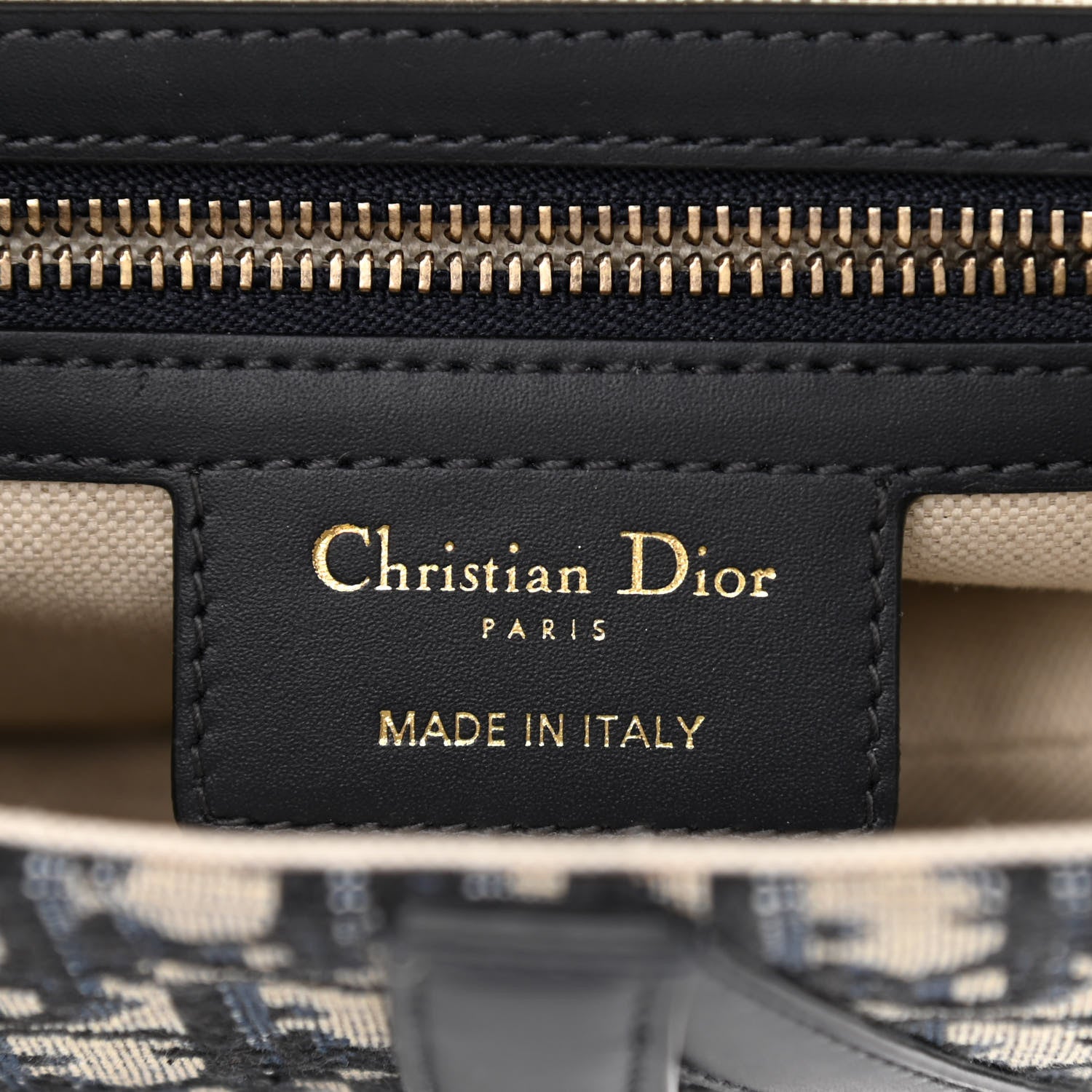 Christian Dior Oblique Saddle Bag With Strap Blue 6 of 10
