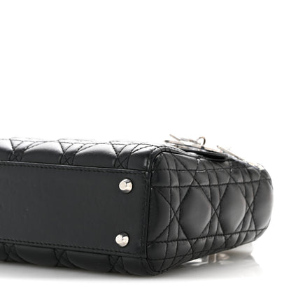 Christian Dior Lambskin Cannage Mini Lady Dior Black 10 of 12