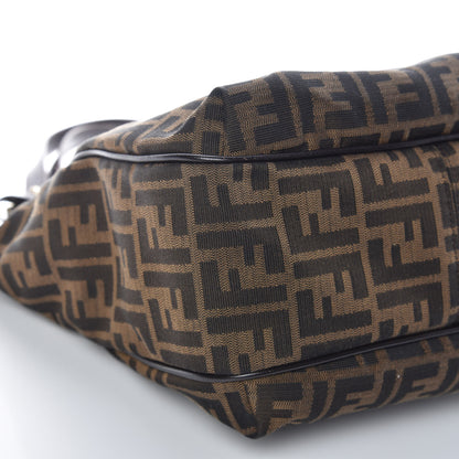 Fendi Zucca Small Chef Shopping Tote Tobacco Moro 8 of 13