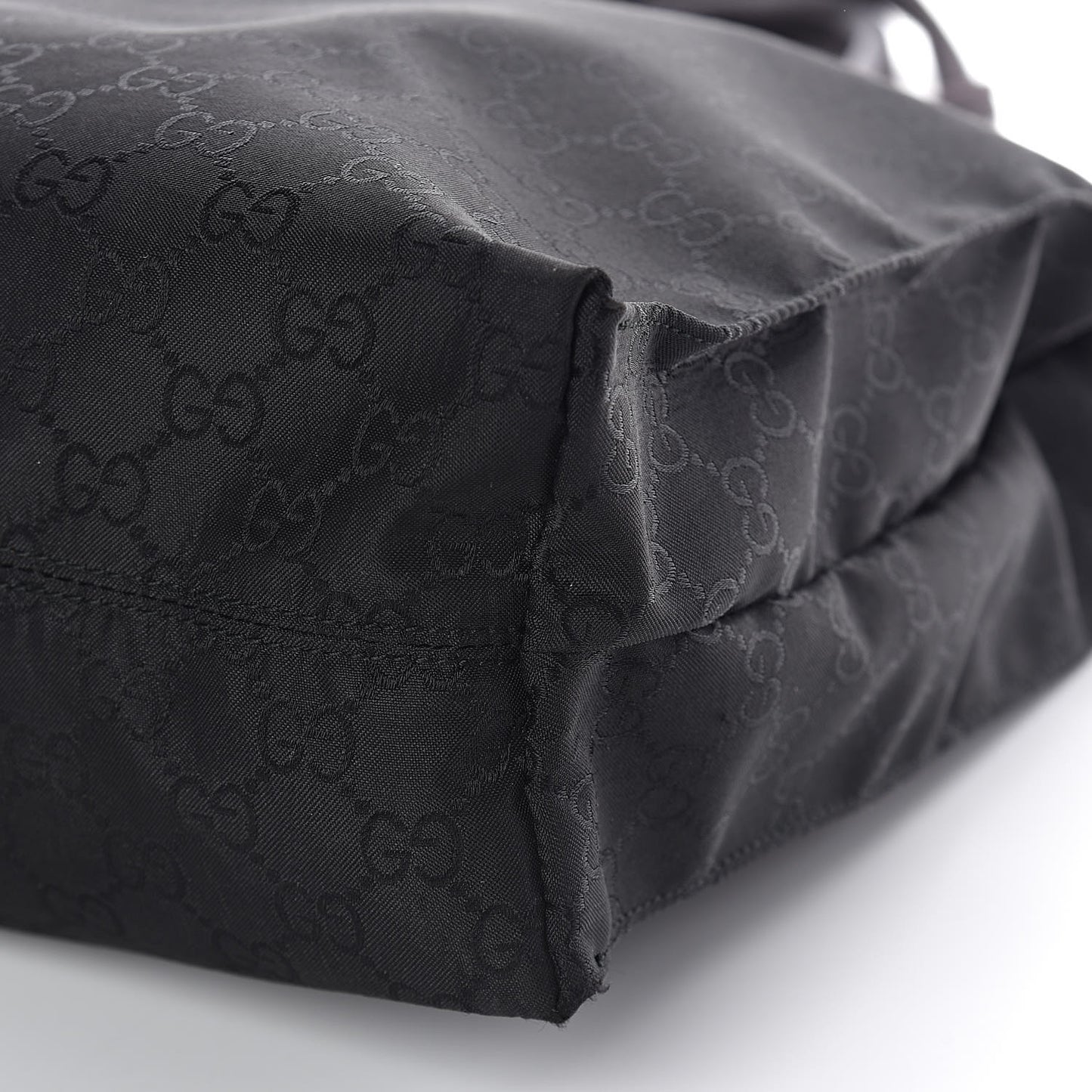 Nylon Monogram Tote Black
