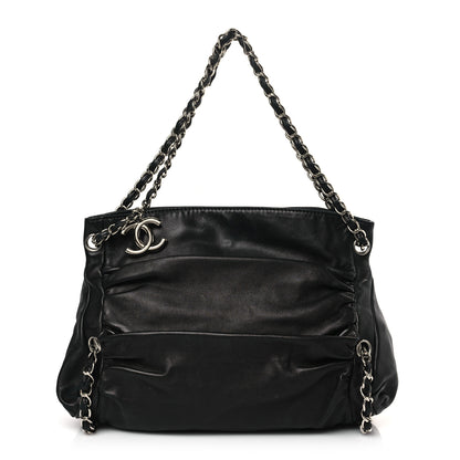 Chanel Lambskin Large Sharpei Shoulder Bag Black 1 of 9