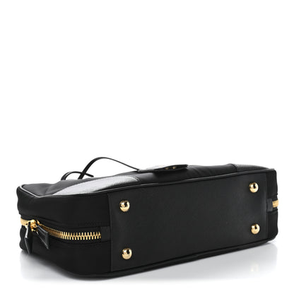 Prada Re-Nylon Saffiano Medium Re-Edition 1978 Two Handle Bag Black 4 of 13
