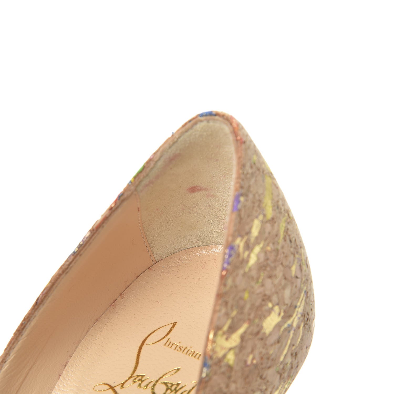 Christian Louboutin Liege Lame Decoltish 100 Pumps 37 Multicolor 8 of 10
