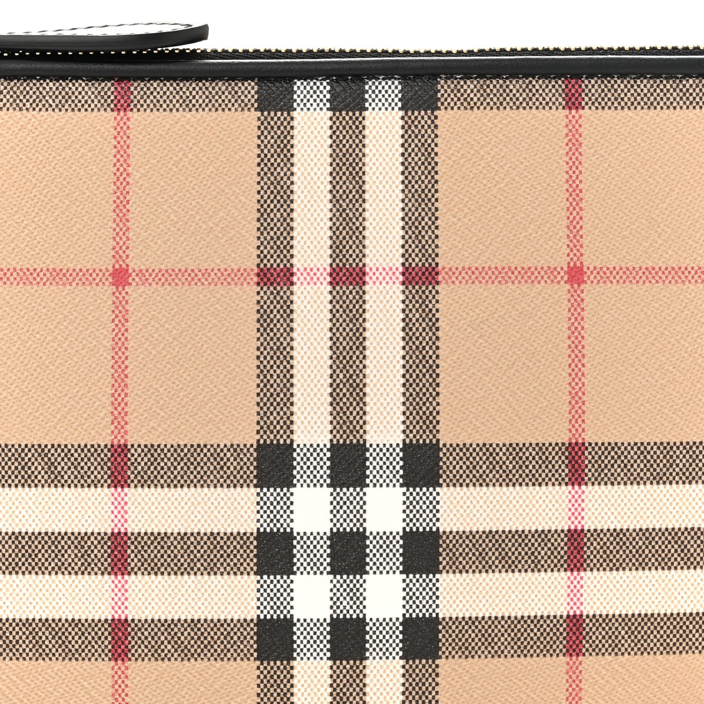 Vintage Check Calfskin Olympia Slim Pouch Archive Beige