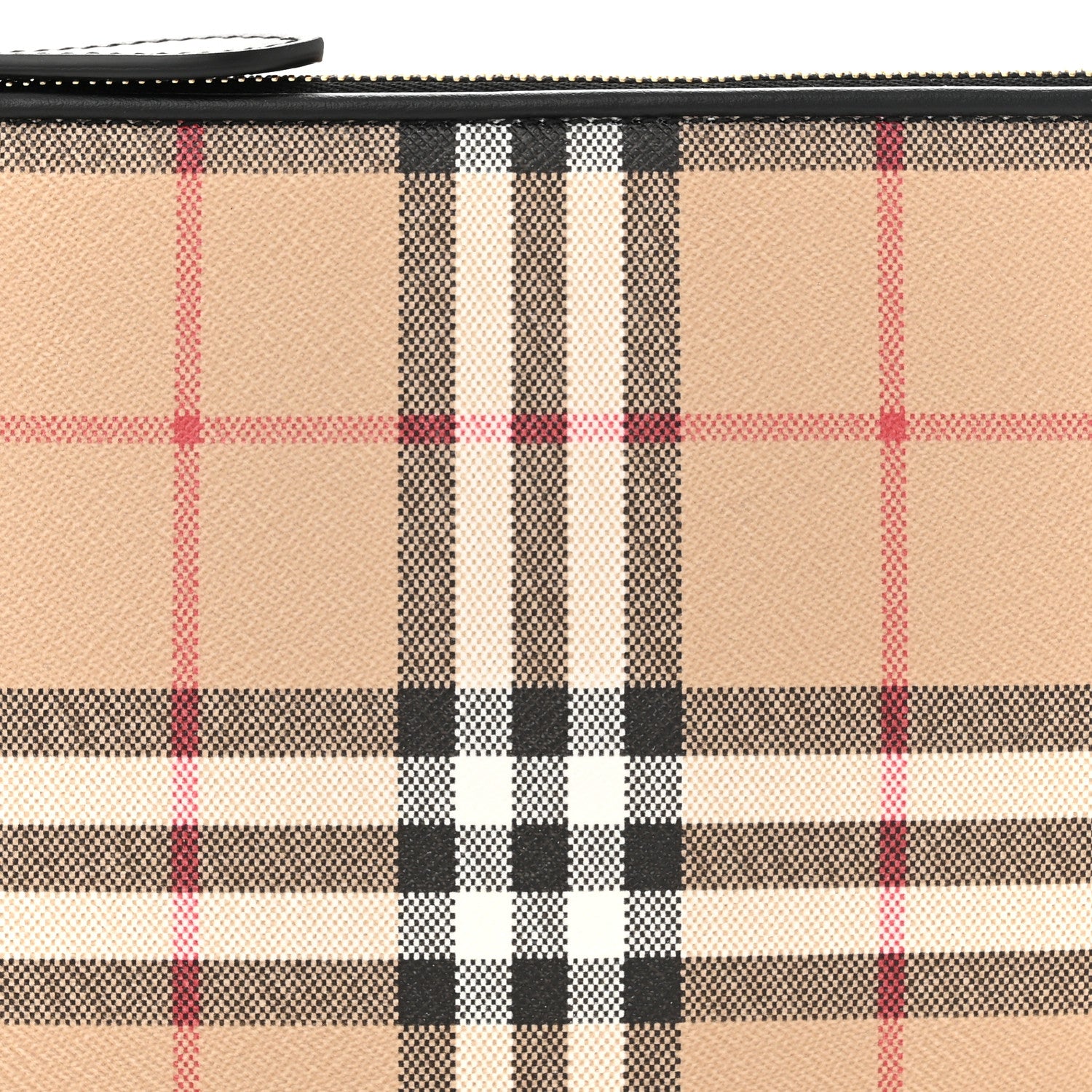 Burberry Vintage Check Calfskin Olympia Slim Pouch Archive Beige 7 of 10