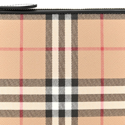Burberry Vintage Check Calfskin Olympia Slim Pouch Archive Beige 7 of 10