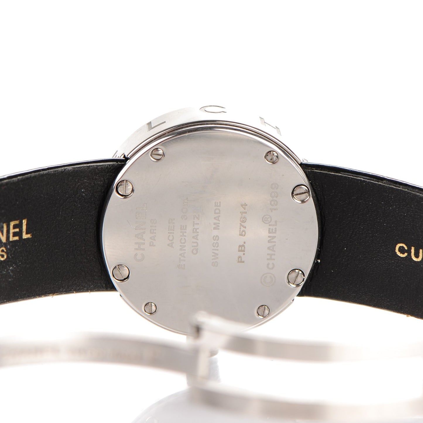Stainless Steel Patent 29mm La Ronde Quartz Watch Black