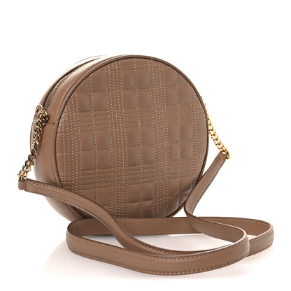 Burberry Lambskin Quilted New Louise Bag Camel 3 of 10