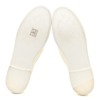 Chanel Lambskin Quilted CC Turnlock Loafers 38.5 White 5 of 16