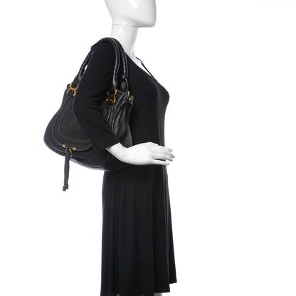 Chloe Calfskin Medium Marcie Satchel Black 3 of 11