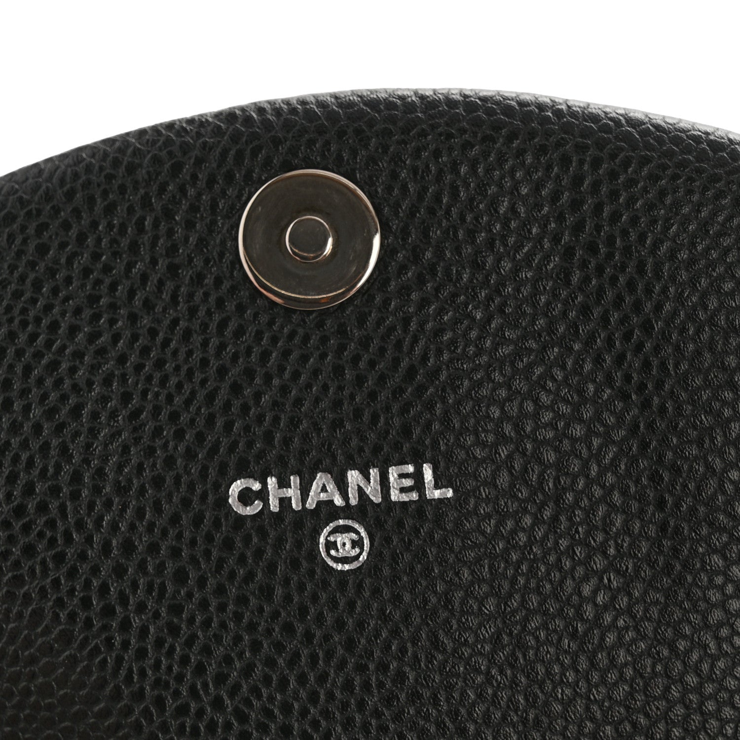 Chanel Caviar Half Moon Wallet On Chain WOC Black 7 of 14