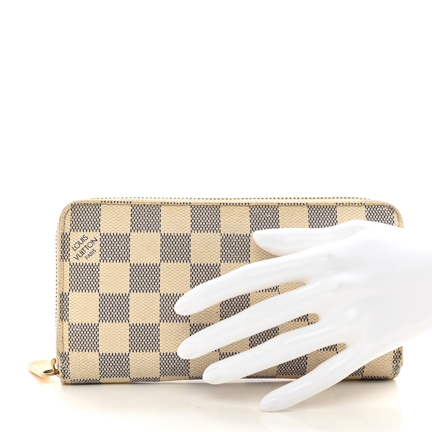 Louis Vuitton Damier Azur Zippy Wallet 2 of 9