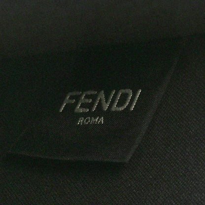 Fendi X MARC JACOBS Nappa Vitello King Logo Print Large Flat Pouch Black White 7 of 8