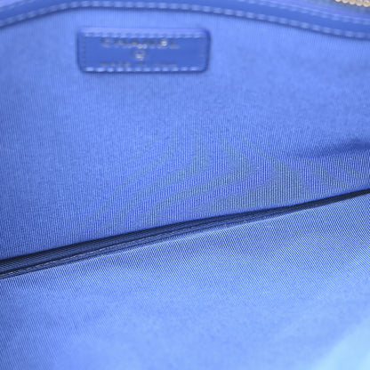 Chanel Caviar Ombre Medium Cosmetic Case Blue 5 of 9