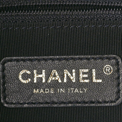 Chanel Tweed Medium Pearl Handle Flap Black Ecru 6 of 10