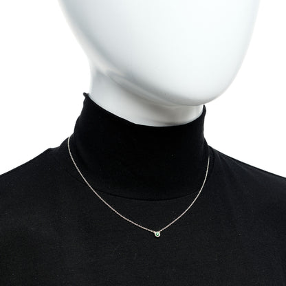 Tiffany Sterling Silver Tsavorite Garnet Elsa Peretti Color by the Yard Pendant Necklace 2 of 5