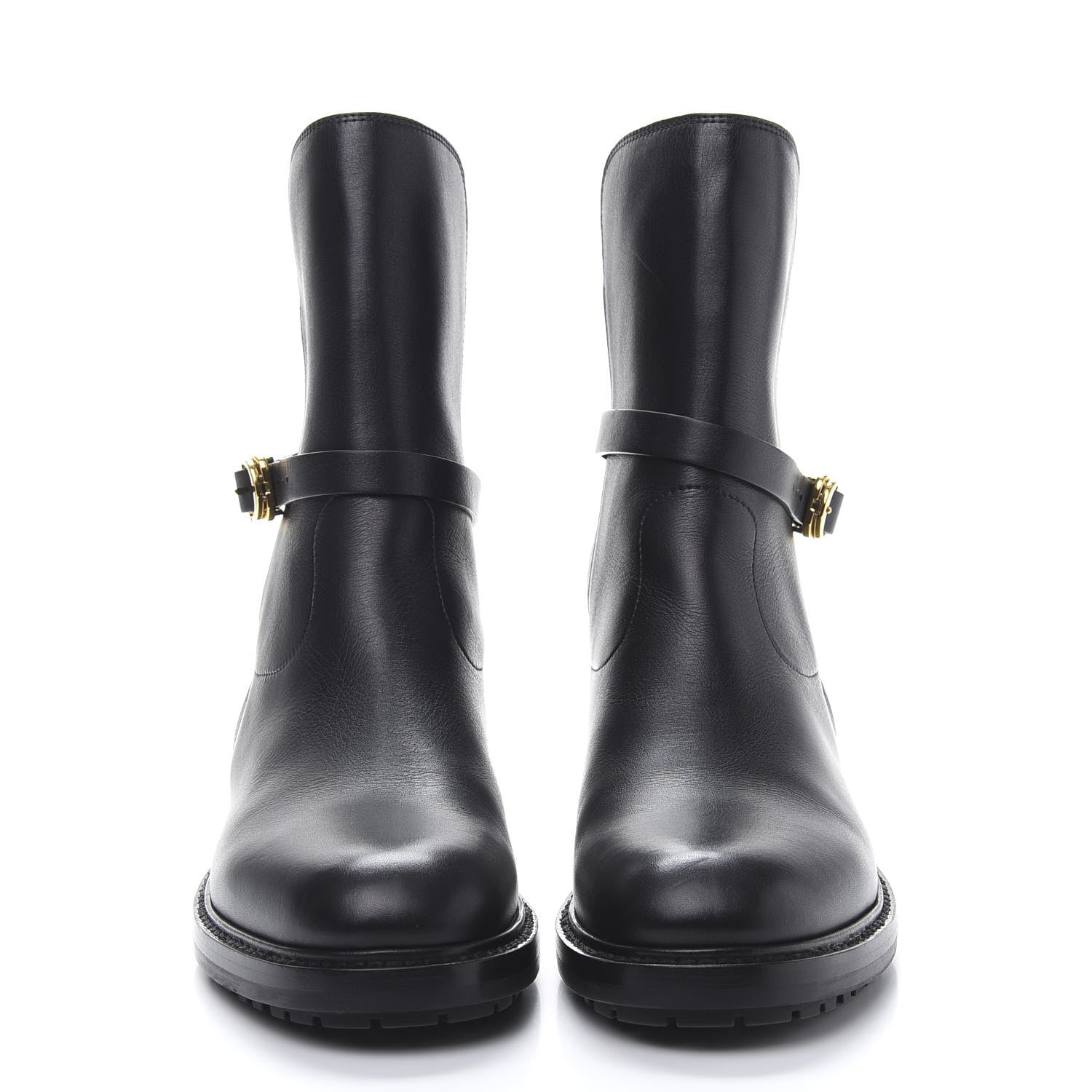 Christian Dior Calfskin Empreinte Ankle Boot 38 Black 2 of 8