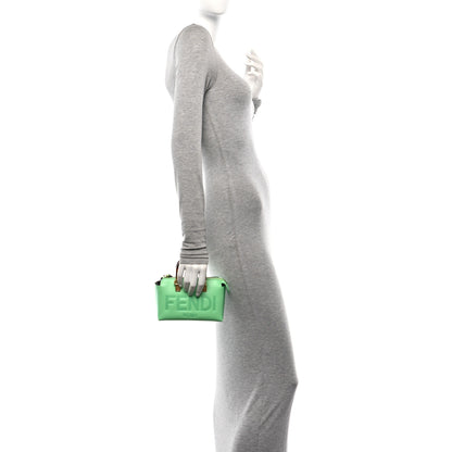 Fendi Vitello King Plexiglass Logo Embossed Mini By The Way Top Handle Boston Bag Edamame 2 of 9